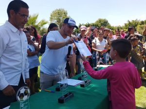 Realizan cuadrangular de futbol infantil por Fiestas Patrias