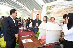 Carlos Soto Delgado participó en la inauguración de la Feria Michoacana de Ciencias e Ingenierías 2023
