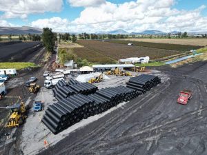 Carlos Soto supervisa avances de la nueva planta tratadora