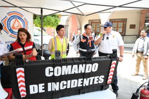 Carlos Soto encabeza simulacro sísmico 2025 en Zamora