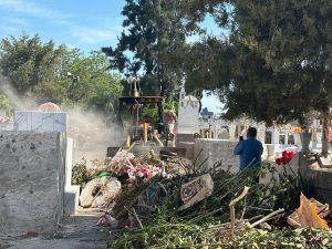 Realizan limpieza general en el Panteón Municipal