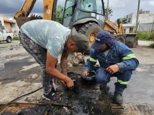 SAPAZ refuerza mantenimiento preventivo en Altamira para evitar encharcamientos