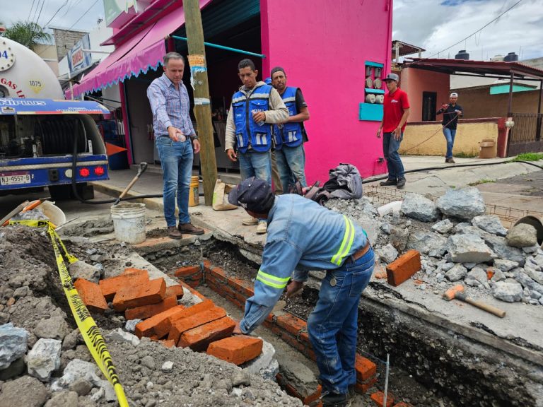 Iniciaron construcción de bocas de tormenta en Valle Verde para prevenir encharcamientos