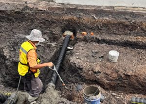La obra de mejoramiento en calle Adolfo López Mateos de Romero de Torres registra un avance del 40 por ciento