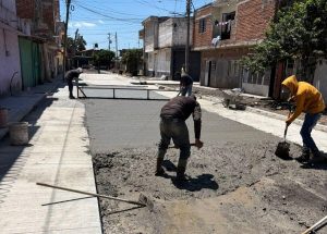 Trabajos de la calle Cartagena presentan un avance del 85 por ciento