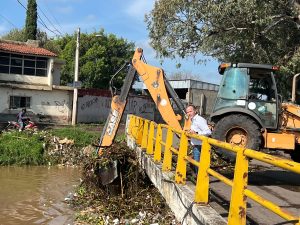 Monitoreo y trabajos constantes en puntos estratégicos de drenes, presas y río Duero.
