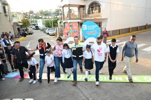 Carlos Soto Inauguro pavimentación de la calle Vicente Guerrero en El Sauz de Abajo