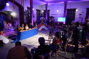 Zamora presenta las actividades II de la Noche de Muertos 2025 en el imponente Palacio Federal