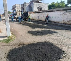 Refuerzan mantenimiento vial con jornada intensiva de bacheo en Zamora
