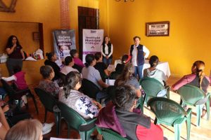 Mujeres de Cerrito de Ortiz reciben apoyos y orientación del Instituto Municipal de la Mujer